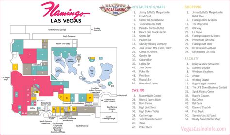 Flamingo Casino Map | Vegas Casino Info