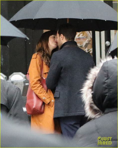 Jamie Dornan And Dakota Johnson Kiss On Fifty Shades Darker Set