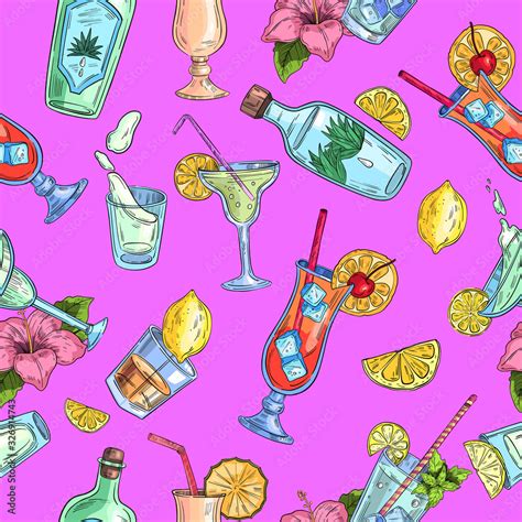 Tropical Cocktails Wallpaper