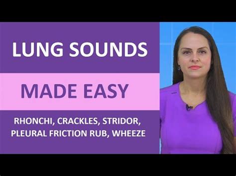 Respiratory Sounds Quiz (Rhonchi, Wheeze, Crackles, Pleural Friction ...