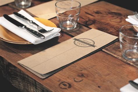 Restaurant Menu Free Psd Mockup Free Mockup