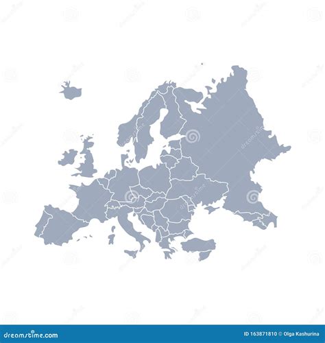 outline of map of europe 5