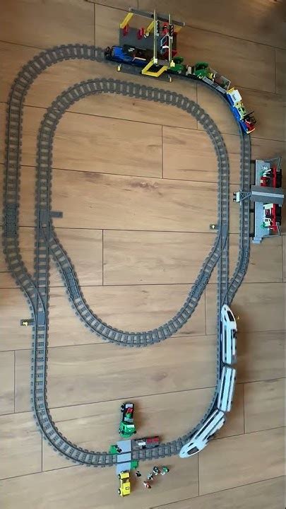 De Lego Treinbaan Met Rijdende Treinen Youtube