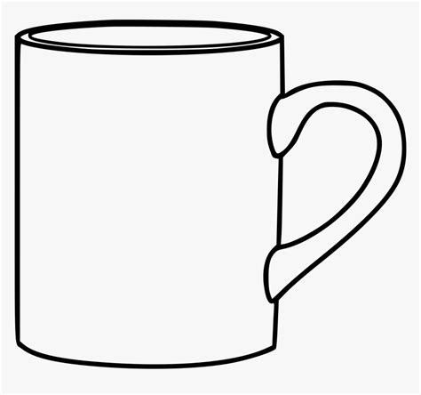 This Png File Is About Outline Coffee Cup Mug Outline Image Of