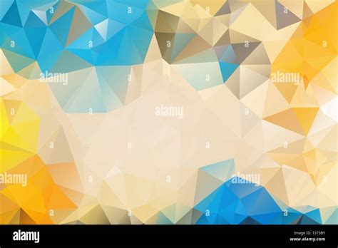 colorful abstract background  triangles blue  yellow gradient