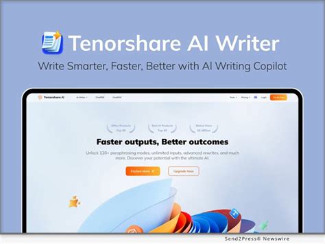 New Tenorshare AI Writer Release Boost Writing Efficiency And Content