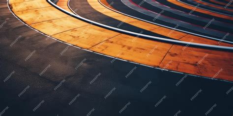 Premium Photo Race Car Track