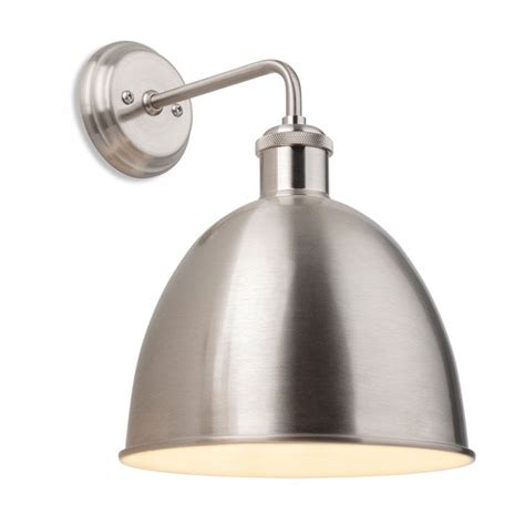 Firstlight Genoa Wall Light In Brushed Steel Fitting And Style From Dusk Lighting Uk