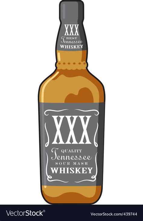 Whiskey Bottle Royalty Free Vector Image Vectorstock