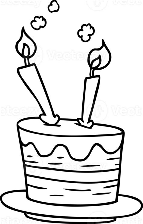 hand drawn  drawing doodle   birthday cake  png