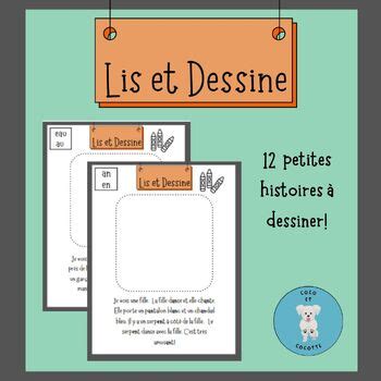 Lis et Dessine Read and Draw Focus on Les Sons Français 12 stories