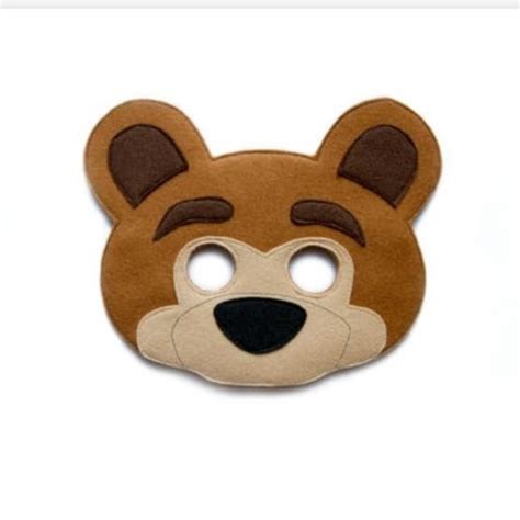 topeng muka haiwan beruang kelihatan comel  jalanan rider beruang