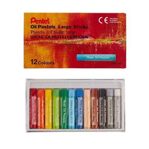 Pentel Oil Pastels Large Sticks Colours Hobbies Toys