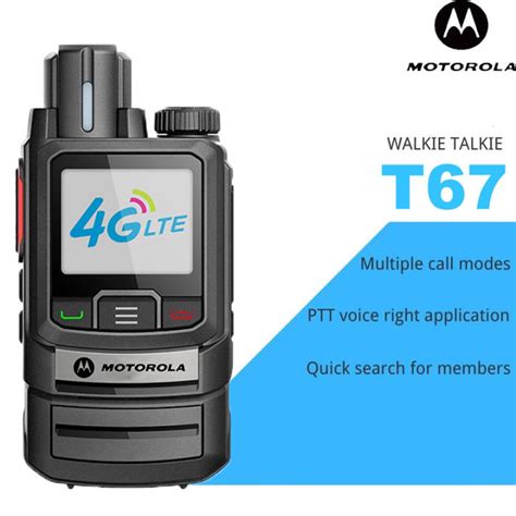 Motorola Walkie Talkie T G Sim Zello Network Radio Long Range Gps