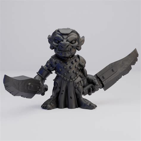 Hot Goblin Goblin Dual Weapons Pose A