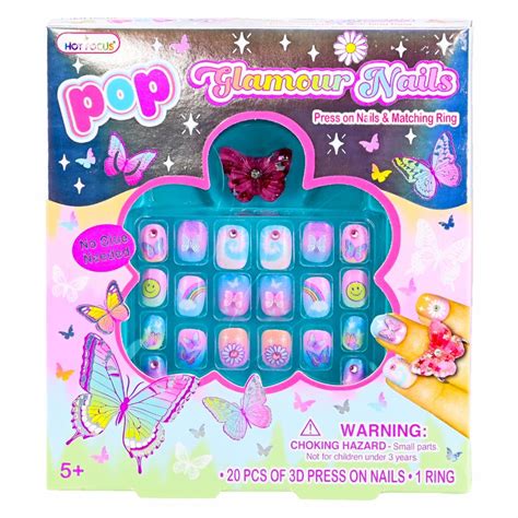 Set Uñas Gramurosas HOT FOCUS Mariposas Megamaxi