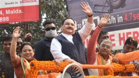 Jai Shri Ram Slogan Echoed In Nadda S Roadshow In Malda Video Dailymotion