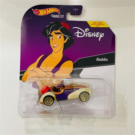 Hot Wheels Carros De Personagem De Rodas Quentes Disney Aladdin 1 64 Veículo Escala Primeira