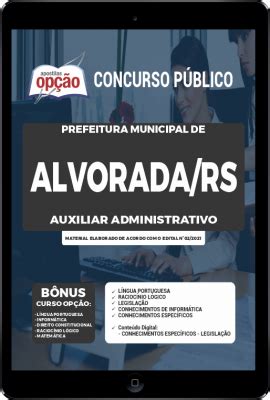 Apostila Prefeitura De Alvorada Pdf Auxiliar Administrativo