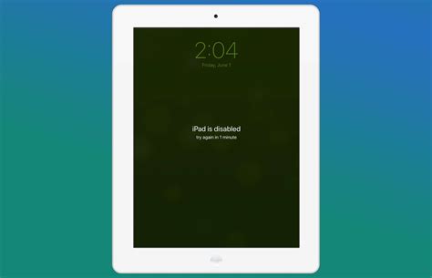 How to Fix a Disabled iPad