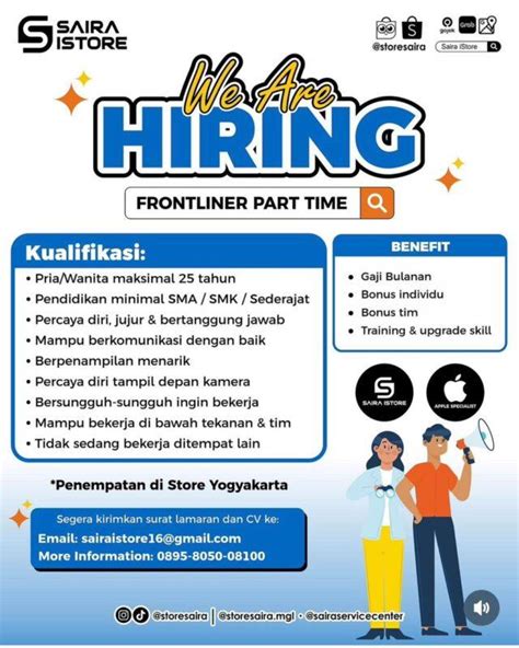 Lowongan Kerja Frontliner Part Time Di Saira IStore LokerJogja ID