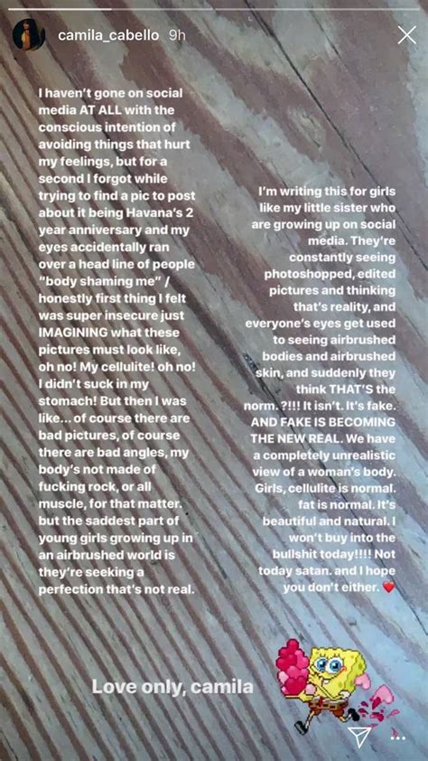 Camila Cabello's Body Positivity Instagram Post Is The Self-Love Inspiration I Needed Today