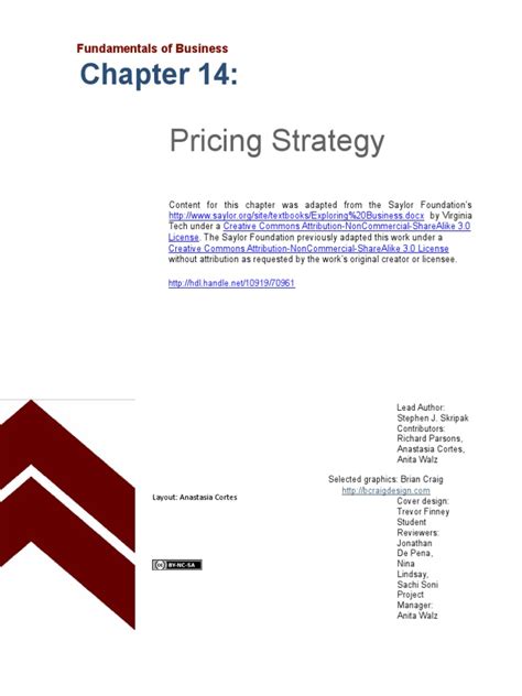 Chapter 14 Pricing Strategy | PDF | Pricing | Retail