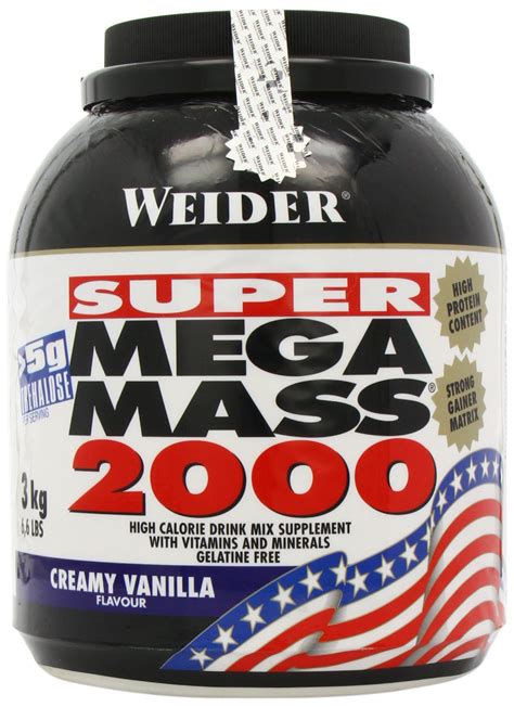 Weider Super Mega Mass 2000 Weight Gainer 3000g Dose Weight Gainer Sporternährung