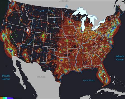 Light pollution in US