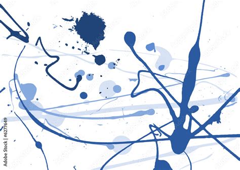 vector serie - blue splatters Stock Vector | Adobe Stock