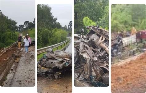 Carro Partido Casal Do Meio Oeste Catarinense Morre Em Grave Acidente