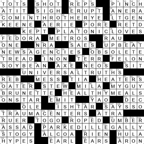 LA Times Crossword Answers 28 May 17 Sunday LAXCrossword