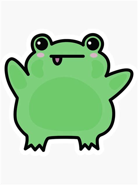 Cute Frog Sticker For Sale By Zuller Redbubble