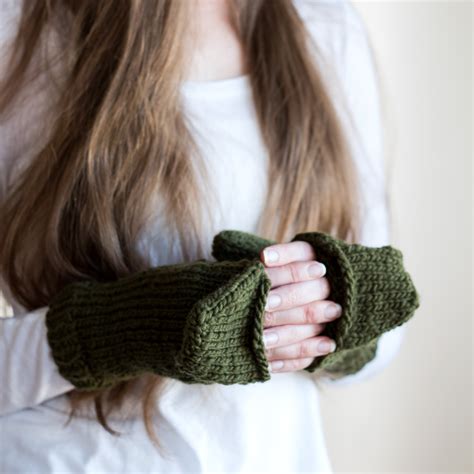 Fearless Fingerless Gloves Knitting Pattern Brome Fields