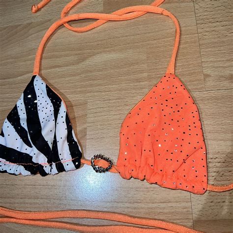 4 Piece Rave Set Zebra Print Comes With Bikini Depop