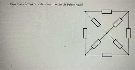 Solved How Many Ordinary Nodes Does The Circuit Below Ha