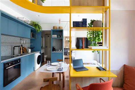 A Studio Apartment in São Paulo With a Vibrant Color Palette