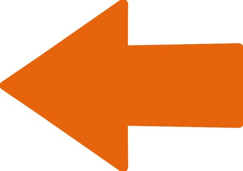 Straight Orange Arrow - Free vector clipart images on creazilla.com