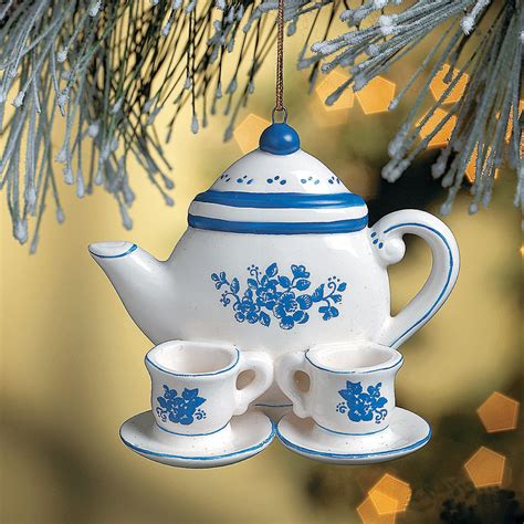 Friendship Teapot Ornament Card Teapot Ornament Tea Pots Blue