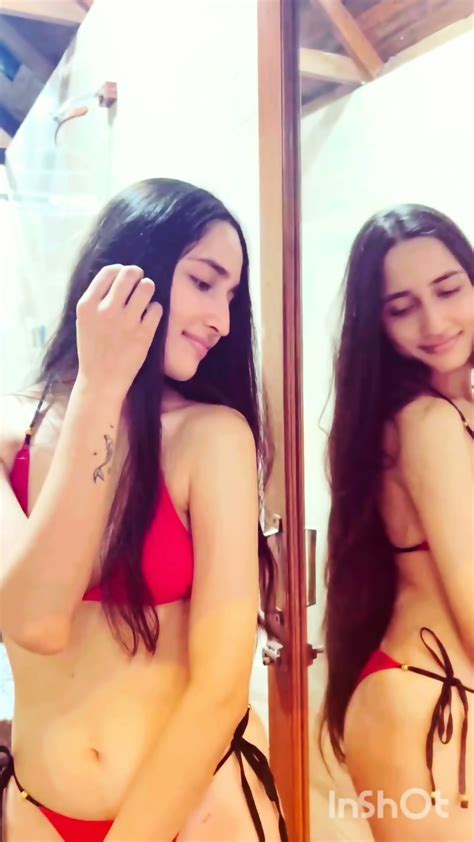 Ig Model Akansharuskin In Sexy Red Bikini