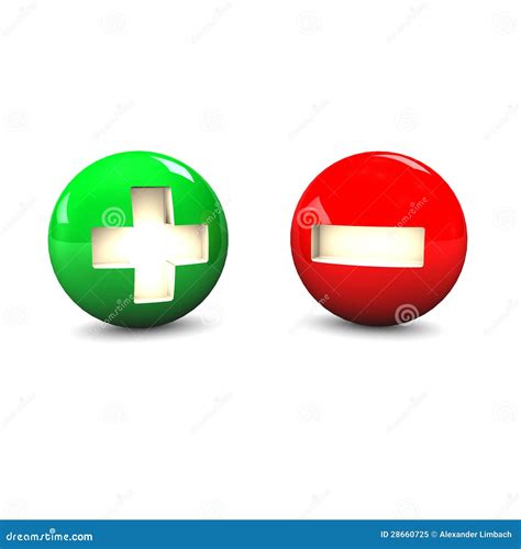 Sinal de adição menos ilustração stock. Ilustração de adverso - 28660725