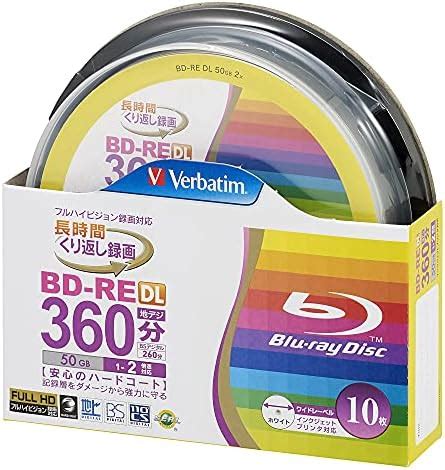 Verbatim Blu Ray BD RE DL Dual Layer Rewritable 50 GB 2 X Speed 10