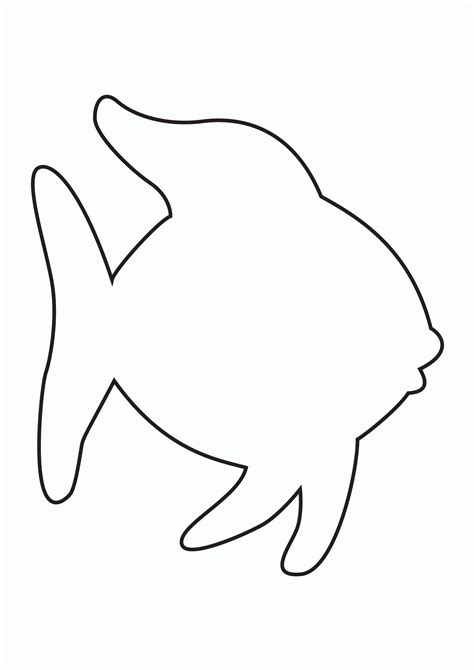 Rainbow Fish Template Printable