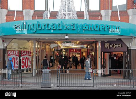 The Broadway Entrance To The Ealing Broadway Shopping Centre In Stock