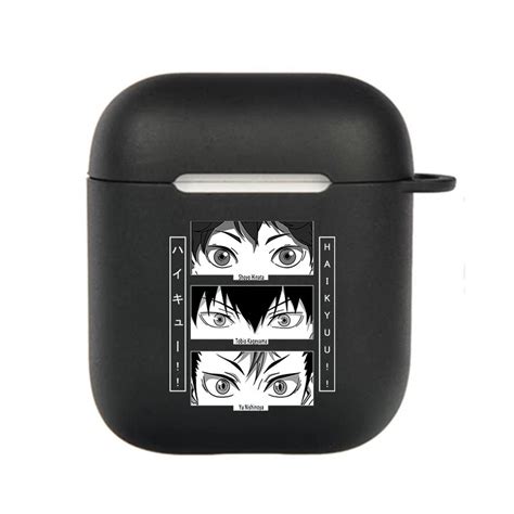 Cheap Japanese Anime Haikyuu Airpods Case For Airpods 3 2 1 Pro Black Wireless Bluetooth