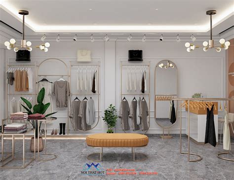 Thiết kế shop thời trang nữ Trang Hannah 40m2 Nội thất Hot