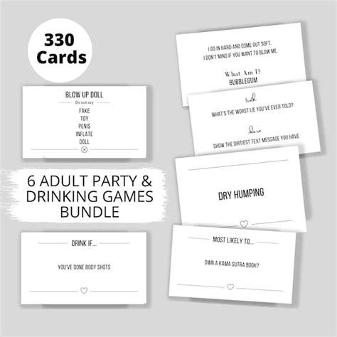 Adult Party Game Cards Etsy