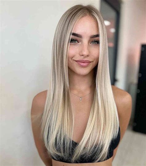 Very Long Straight Blonde Hair