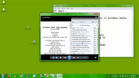 How To Display Lyrics In Windows Media Player Youtube