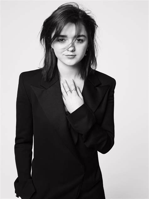 Wallpaper Maisie Williams Actress Brunette Women Monochrome